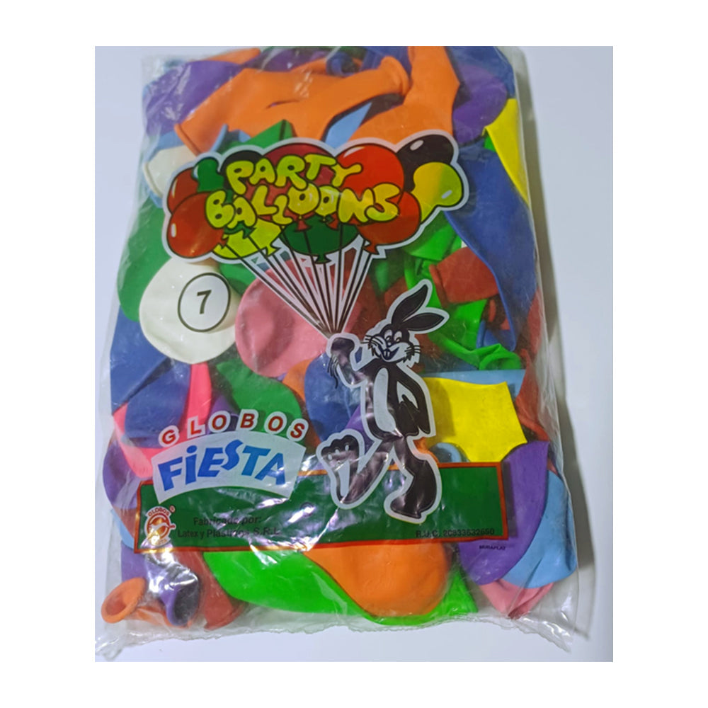 Globo #7 Bolsa X 100 unidades Surtido Fiesta