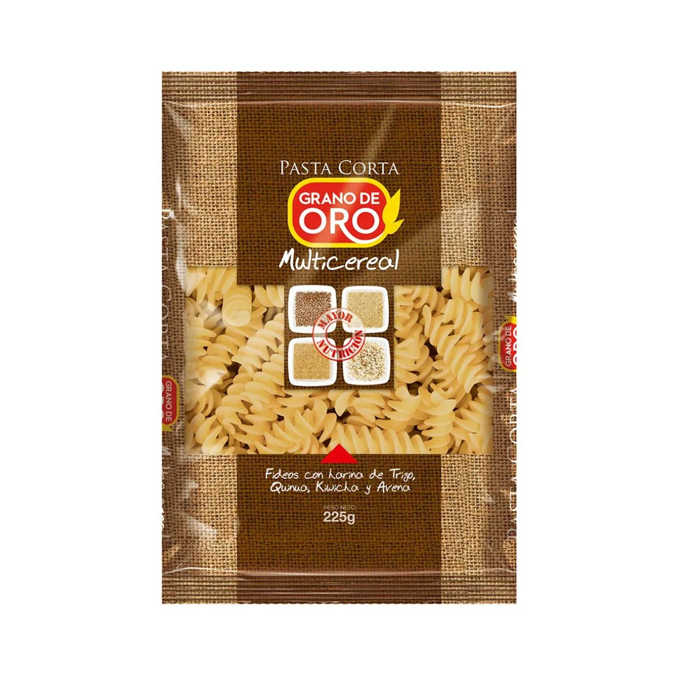 Fideo multicereal 225 gr Grano de Oro