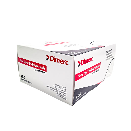 Toca desechable blanco CN202-B PQ100 Dimerc