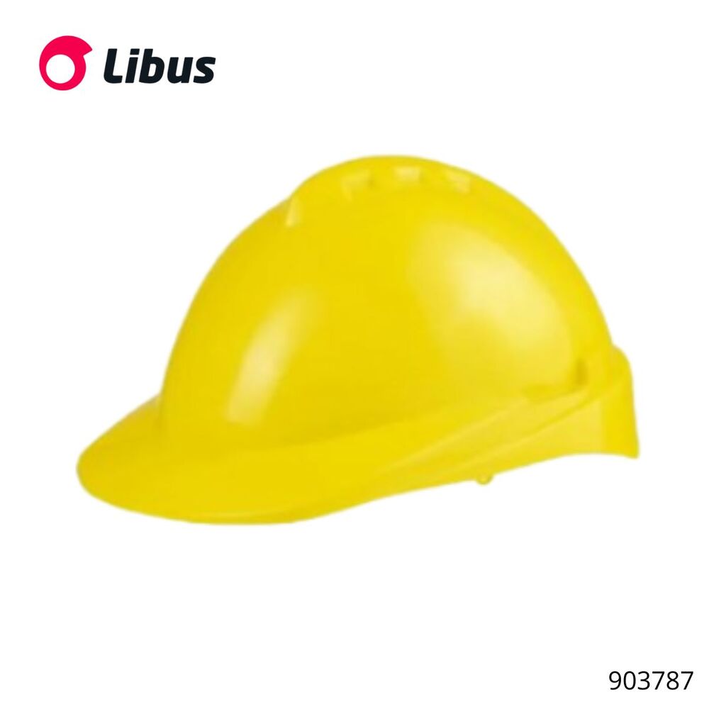 Casco de seguridad amarillo sin arnes milenium class sin visor Libus