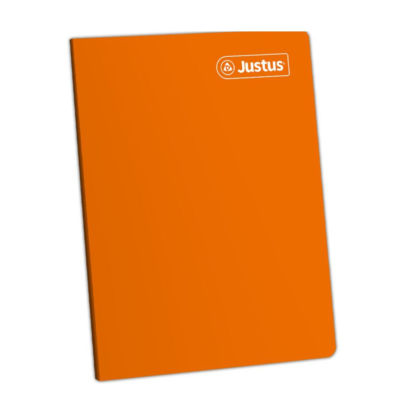 Cuaderno engrapado cuadriculado A4 80 hojas naranja Justus