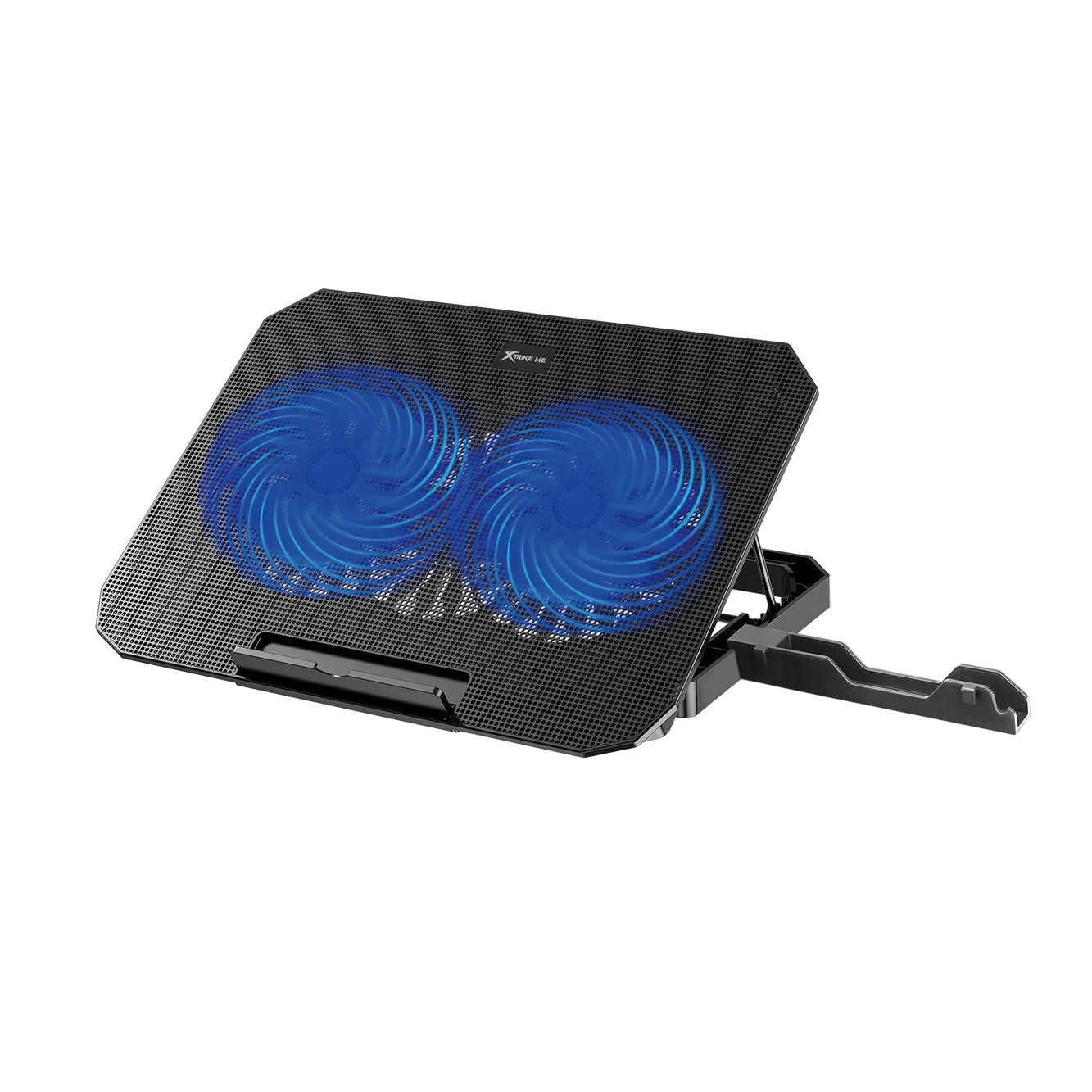 Cooler 2 ventiladores luz azul