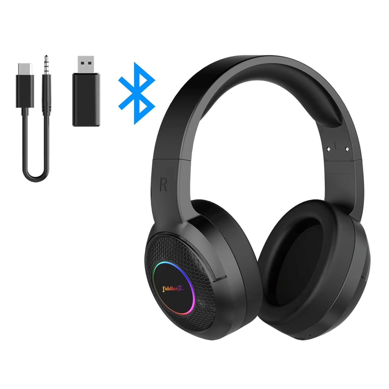 Audifono gamer Fiddler bluetooth /2.4g /3.5mm