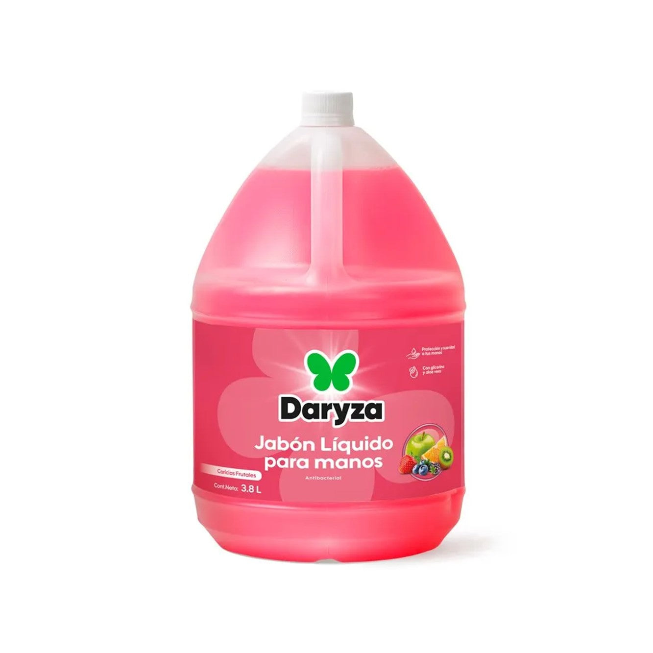 Jabon líquido antibacterial caricias frutales 3.8L Daryza