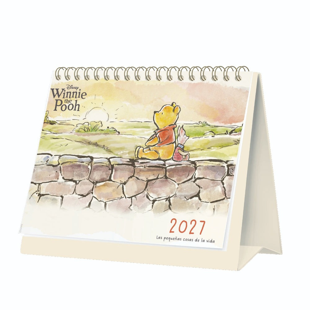 Calendario 2027 escritorio Pooh