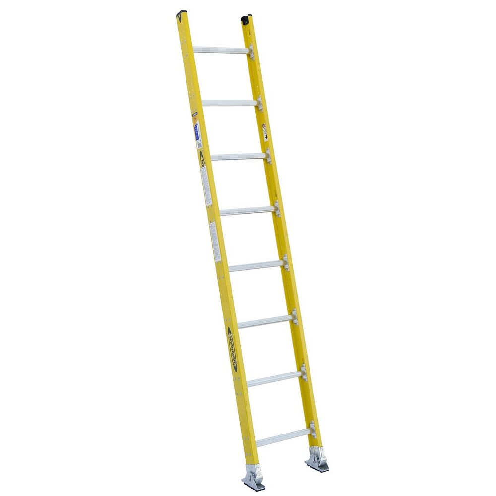 Escalera recta de fibra de vidrio tipo IAA 8 pasos 7108-1 Werner
