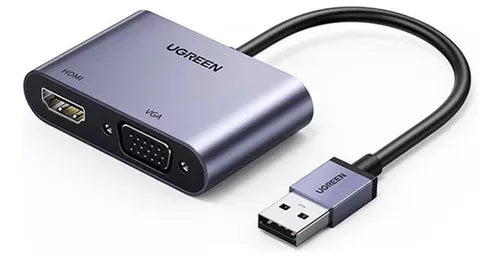 Convertidor USB 3.0 a HDMI+VGA Ugreen