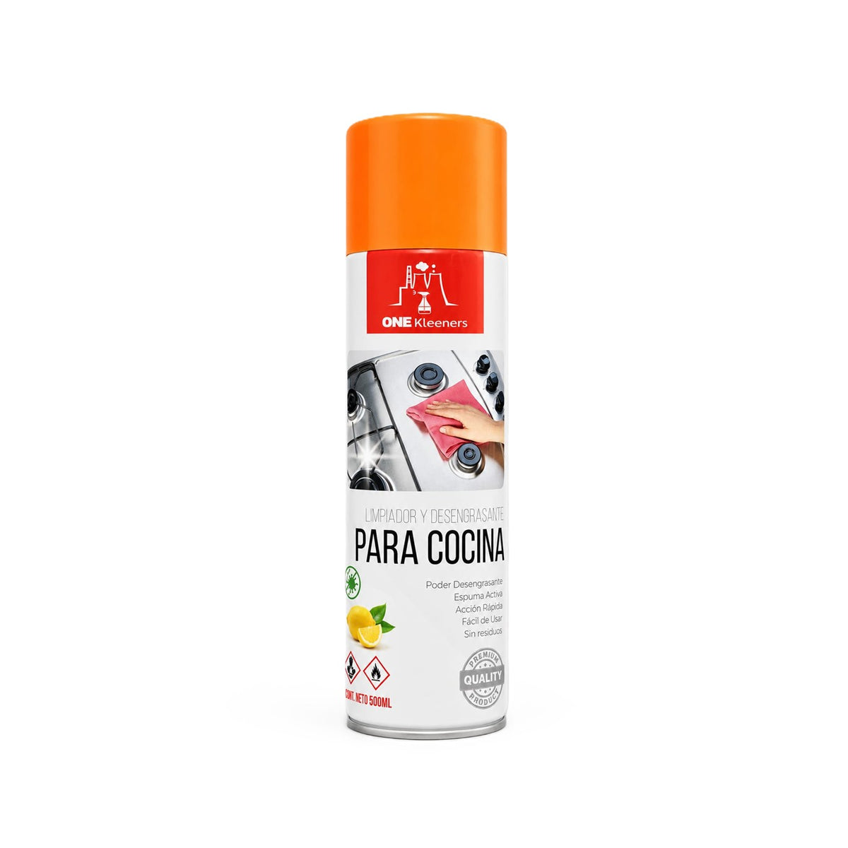 Limpiador desengrasante de cocinas aerosol x 500ml One Kleeners