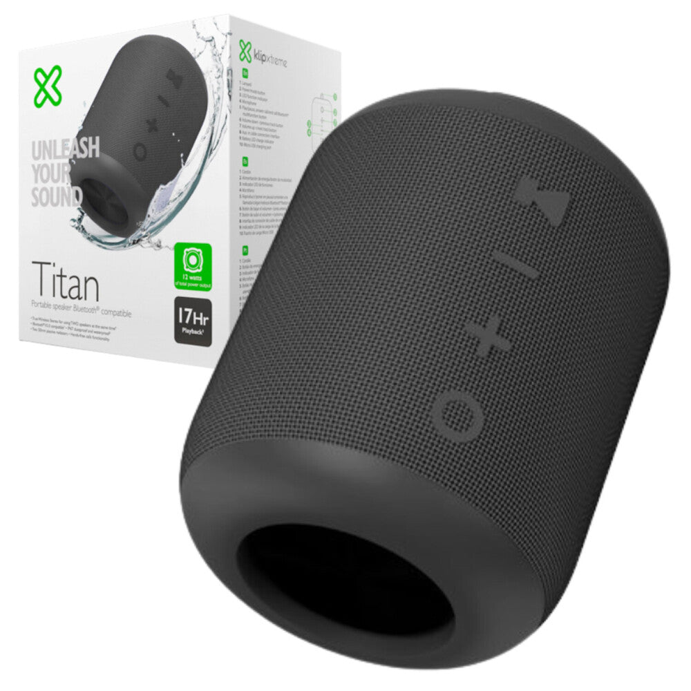 Parlante titan KBS 200 negro Klip Xtreme