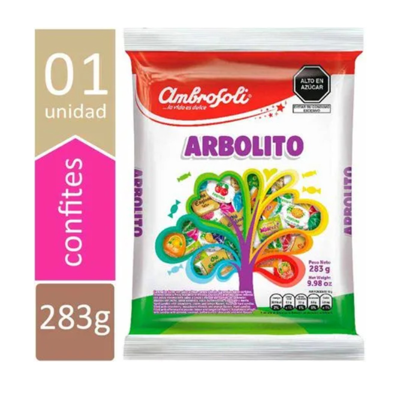 Caramelo relleno arbolito 283 gr Ambrolsoli