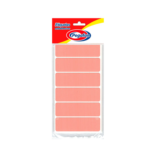 Etiqueta 3 x 1 (76mm x 24mm) rosado 100 unidades Pegafan