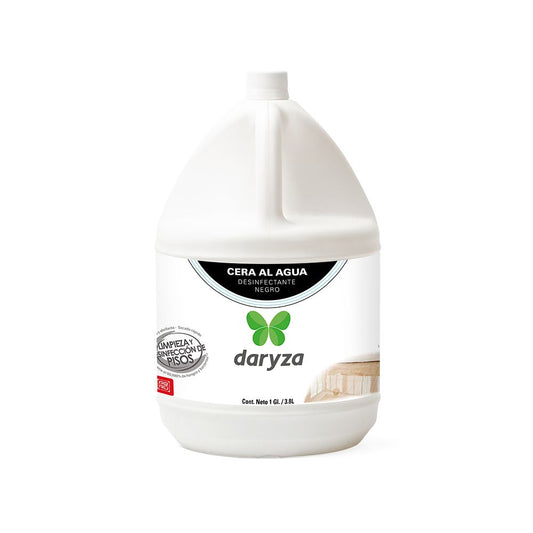 Cera al agua negra galón 3.8 lt daryza