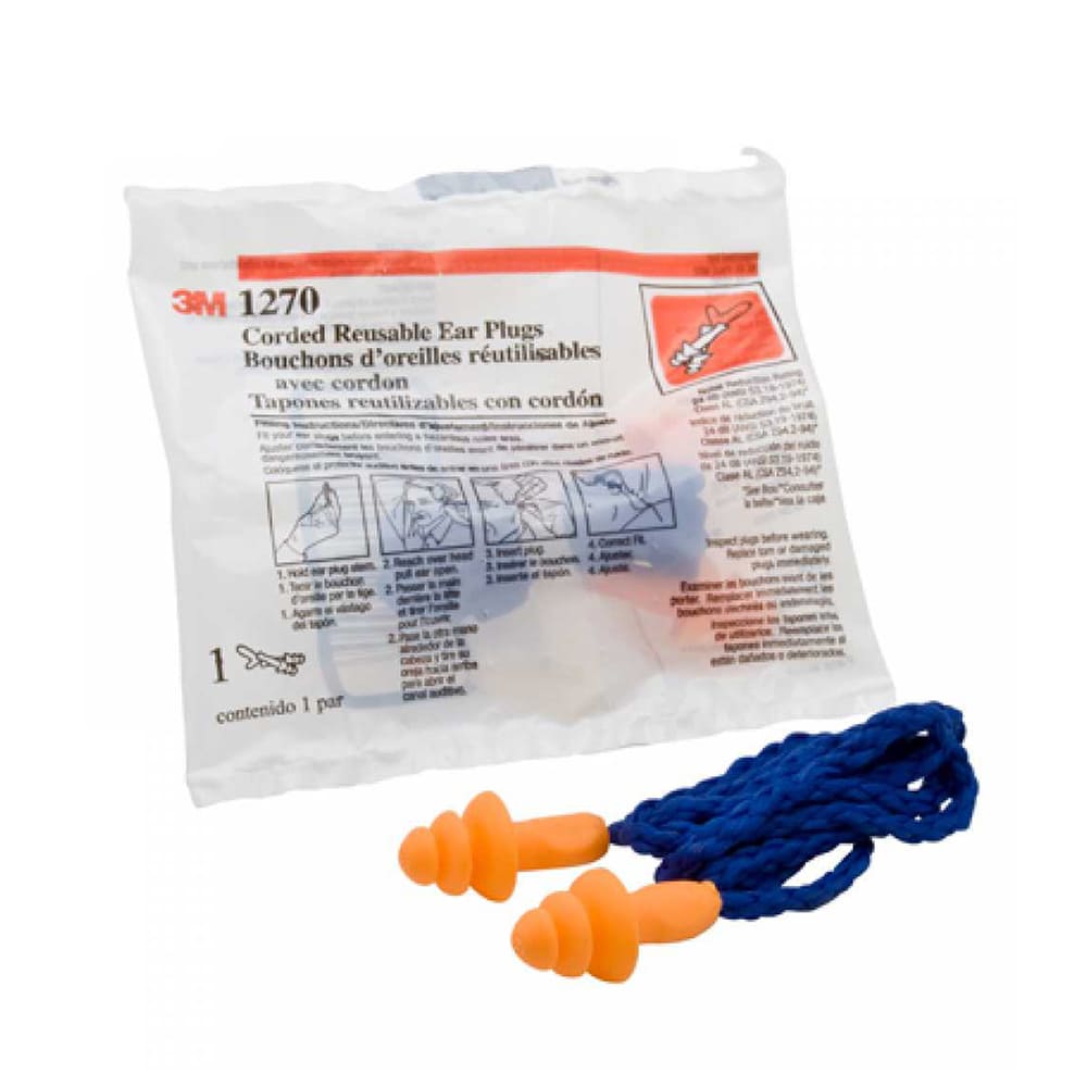 Tapón auditivo con cordón 22DB 1270 3M