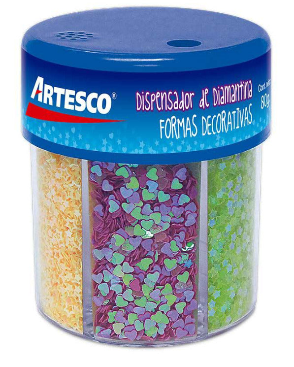 Dispensador diamantina 80 gr Artesco