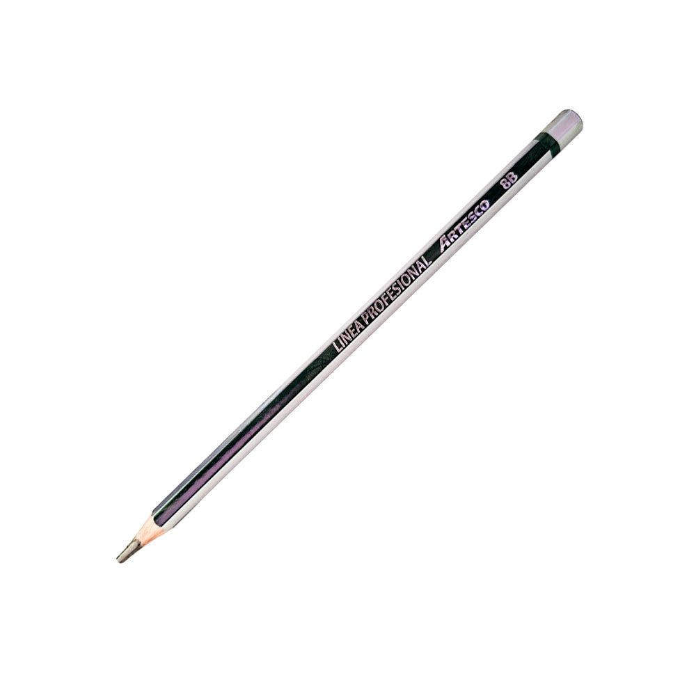 Lapiz 8b sin borrador profesional verde Artesco