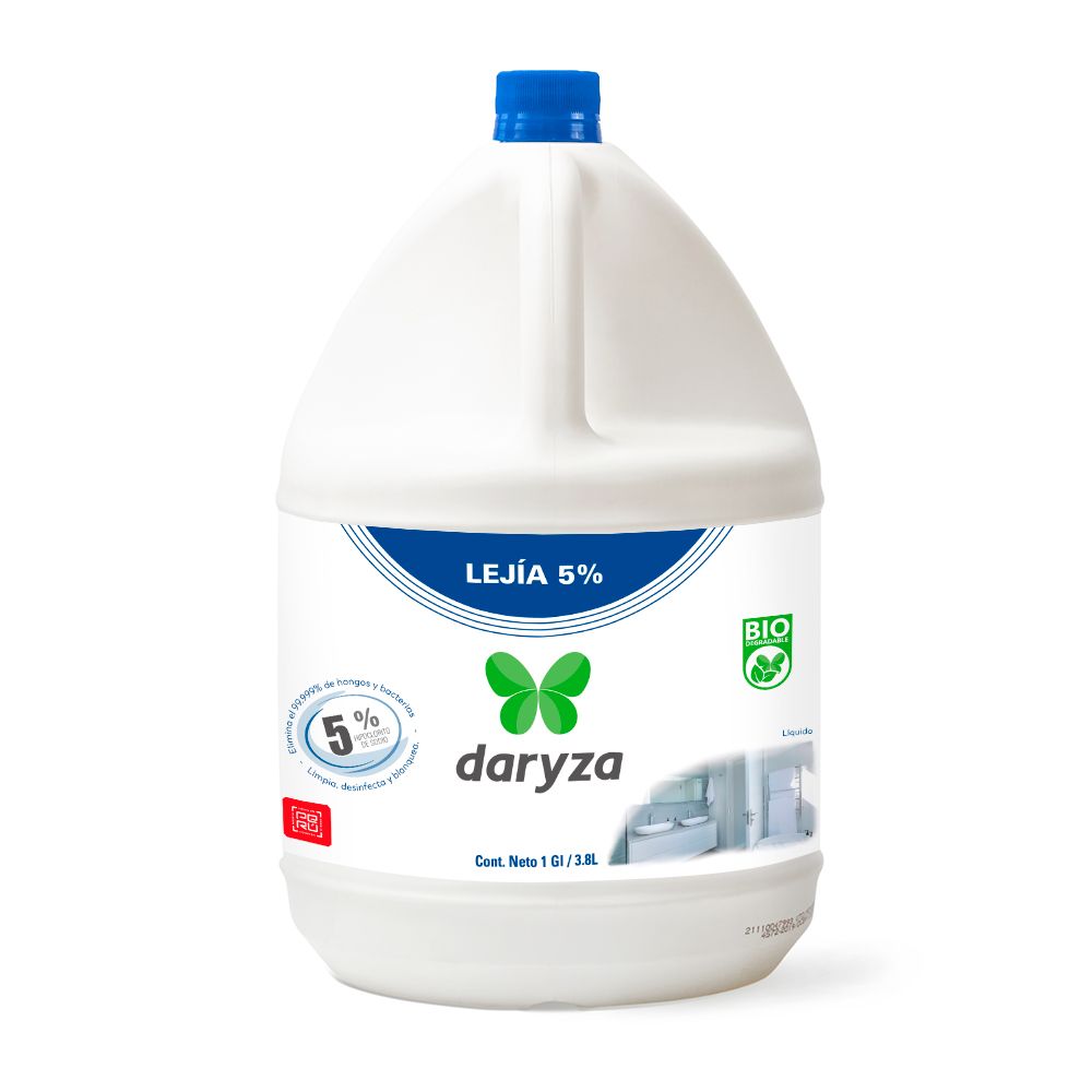 Lejía concentrada 5% galón 3.8 lt daryza