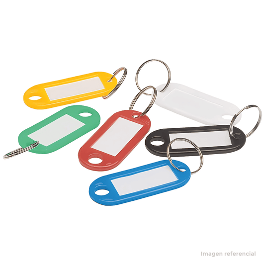 Llavero plástico x unidad colores surtidos