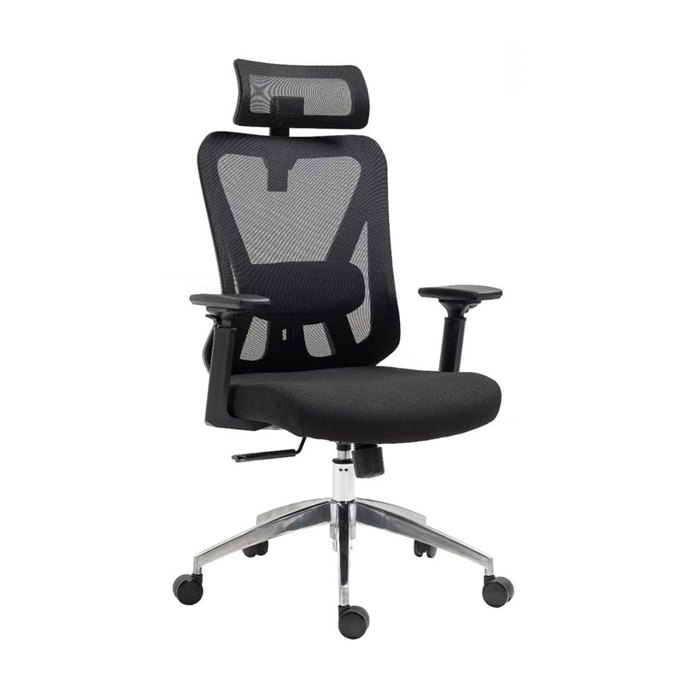 Silla presidencial con cabecera base alumino RTA-C4227 Venso