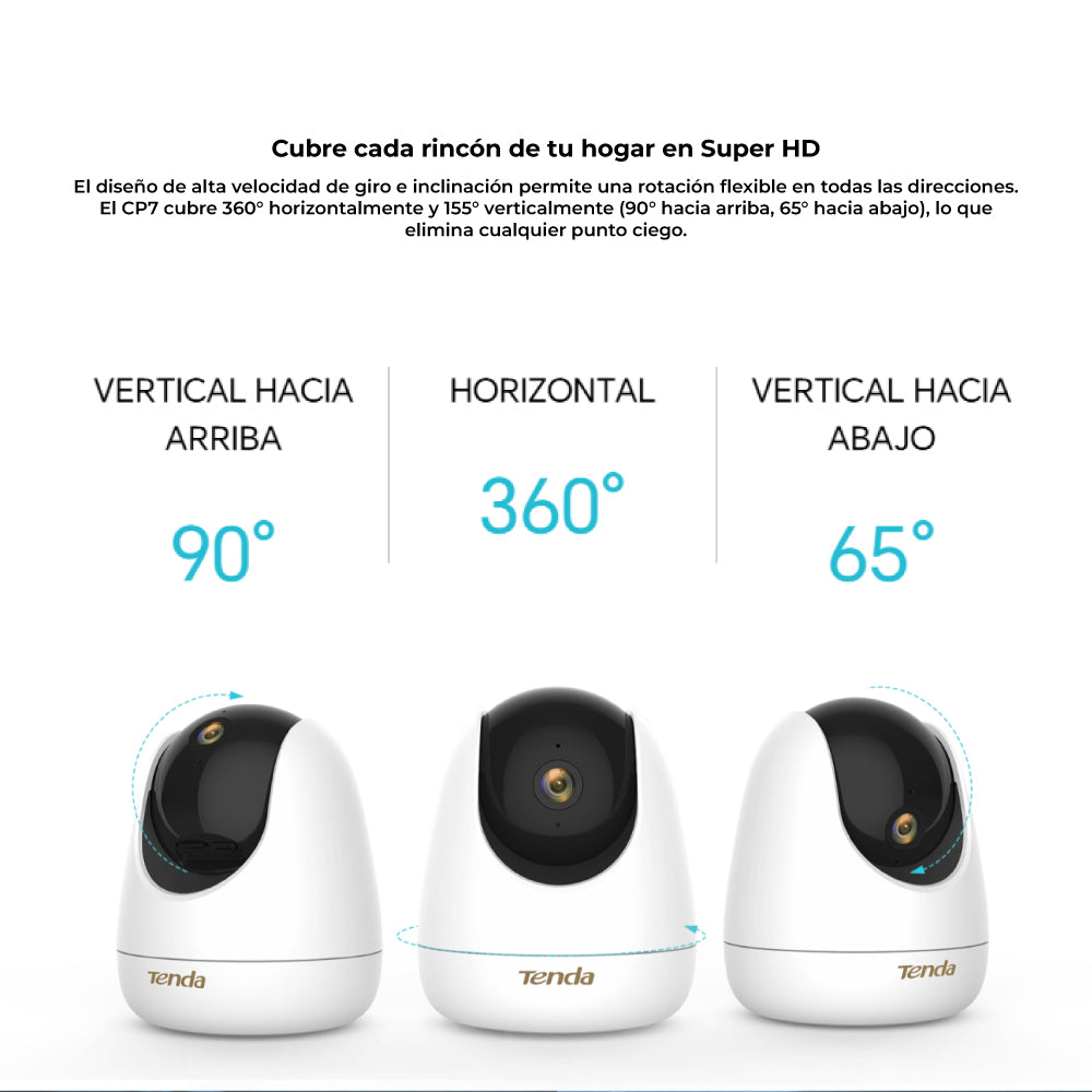 Cámara de Seguridad Tenda CP7 4MP 360° Interior
