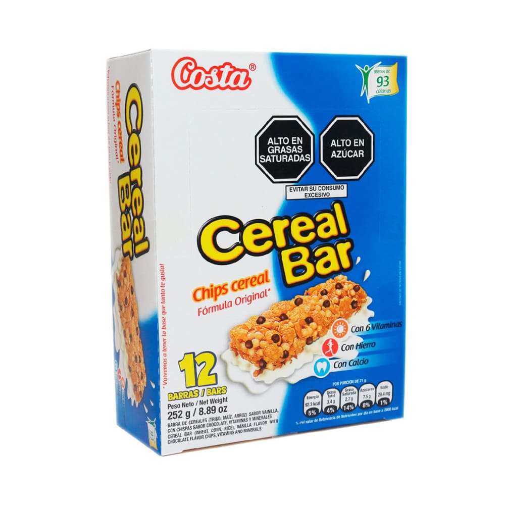 Cereal Bar chips 21 gr Costa