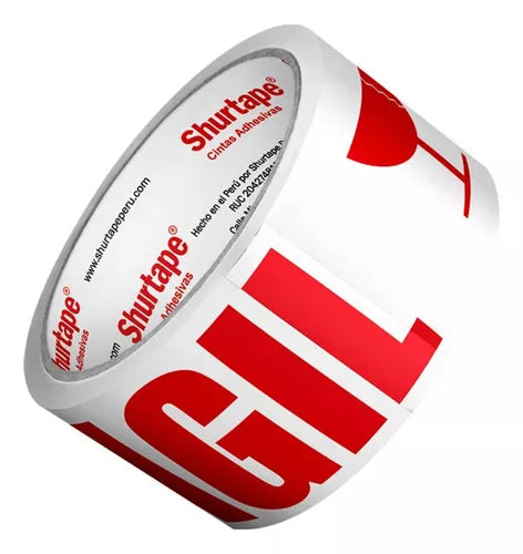 Cinta adhesiva impr. blanco