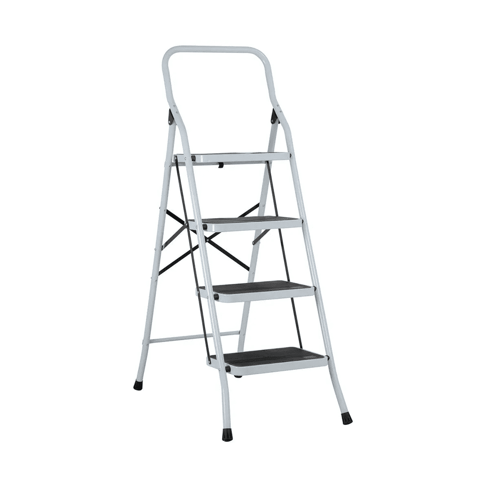 Escalera tubular plegable 4 peldaños Pretul 24122