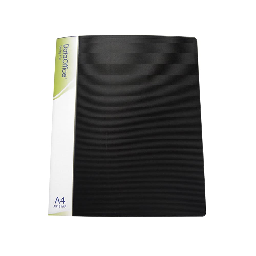 Folder A4 con gusano spring file negro Data Office