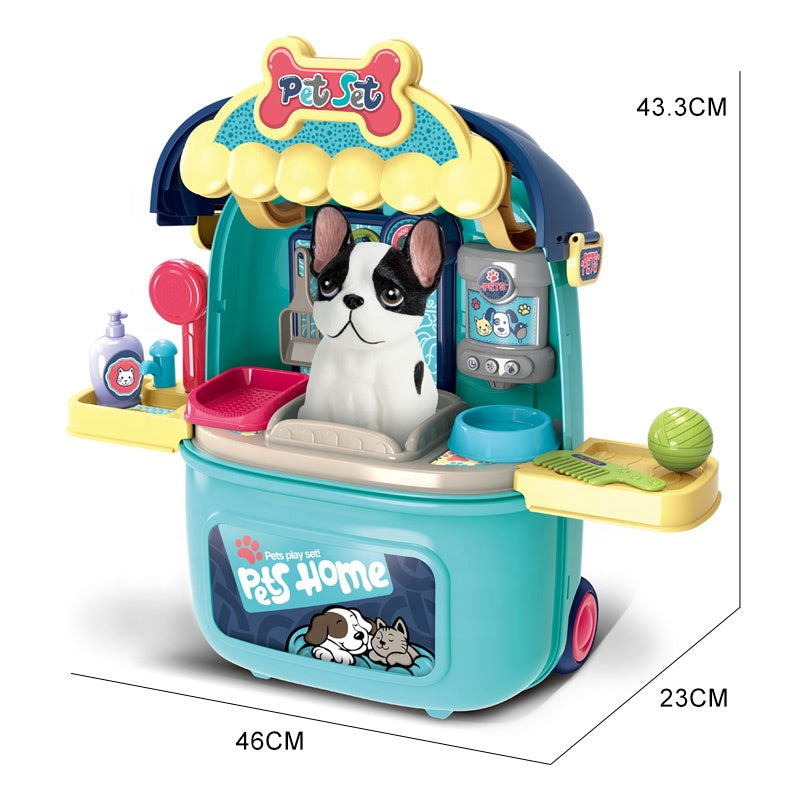 Maleta con rueda accesorios de mascotas