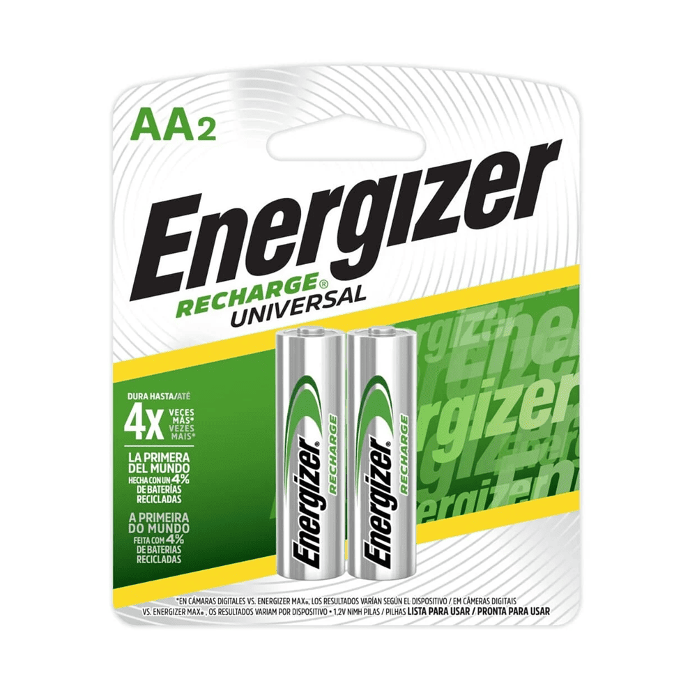 Pila recargable AA x 2und Energizer