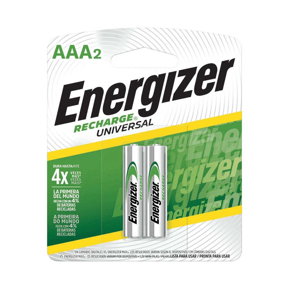 Pila recargable AAA x 2und Energizer