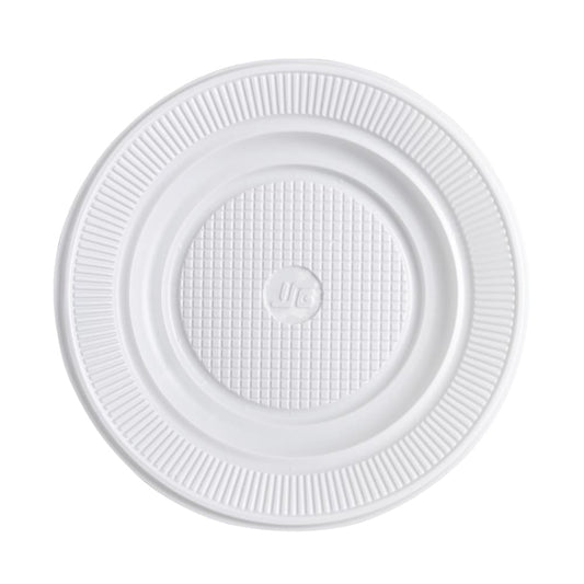 Plato plástico descartable blanco #18 x 25 und ISG