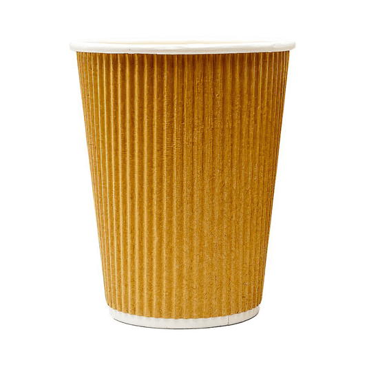 Vaso cartón corrugado12 oz kraft x 25 und Dasil