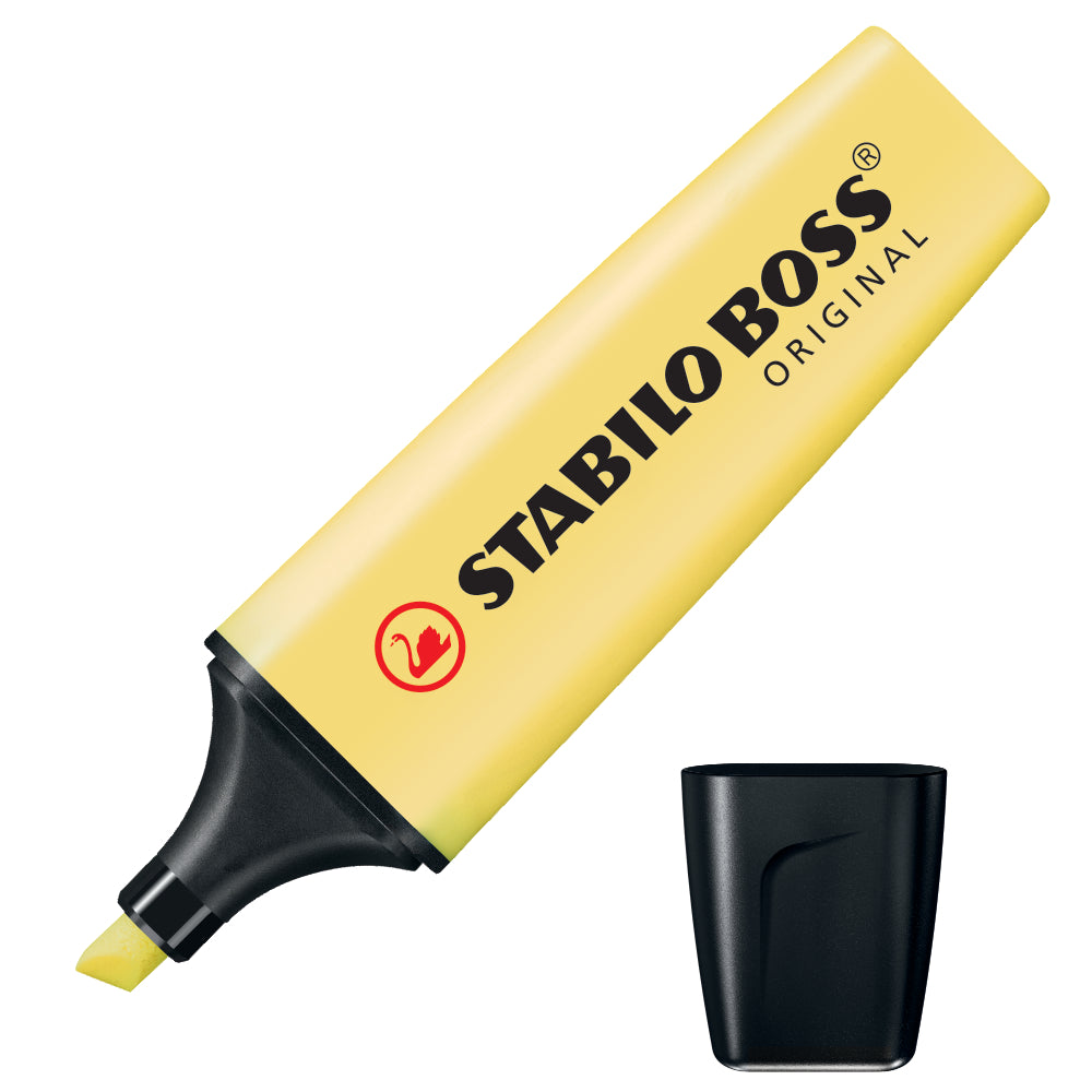 Resaltador pastel amarillo boss stabilo