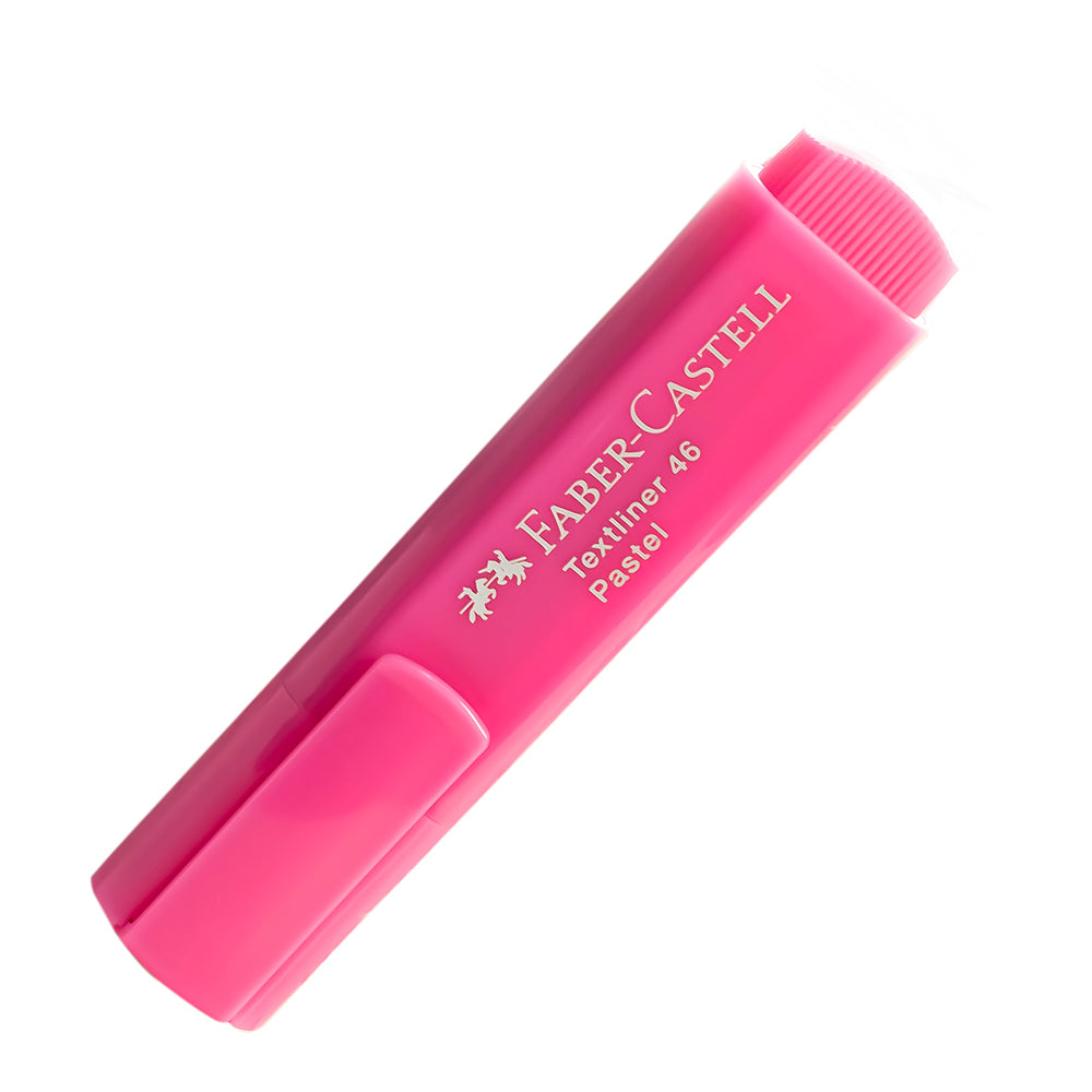 Resaltador rosado pastel textliner 46 faber castel