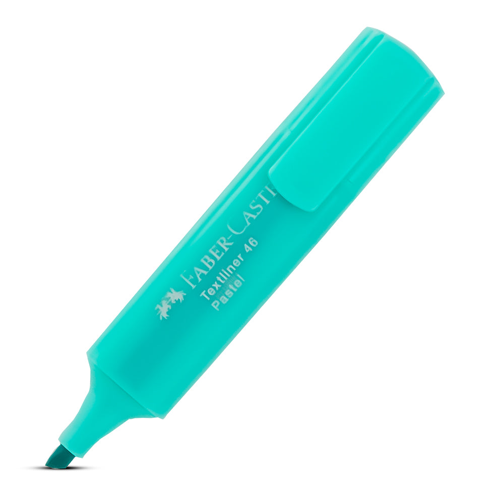 Resaltador turquesa textliner 46 pastel faber castell