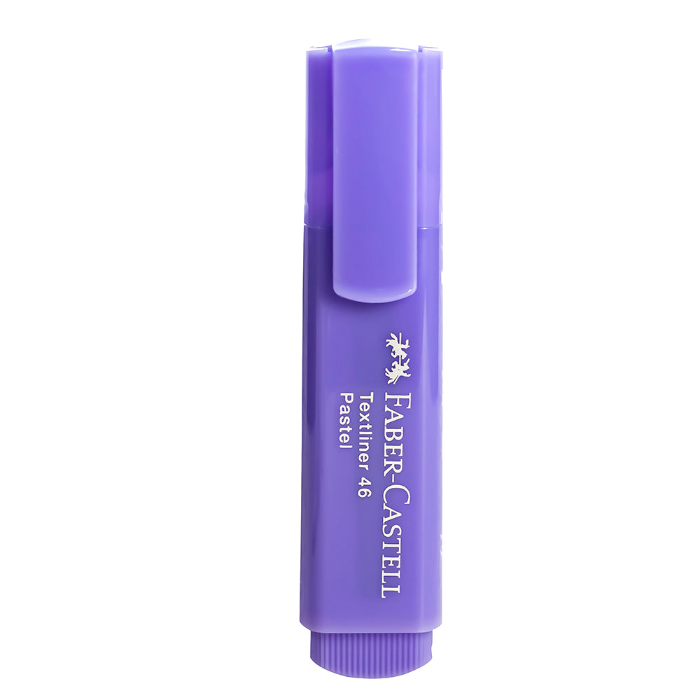 Resaltador morado pastel textliner 46 faber castel