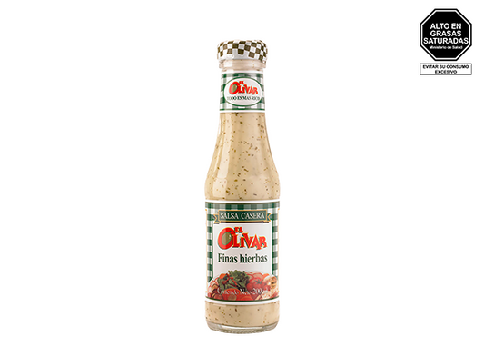 Salsa casera finas hierbas x200ml El Olivar