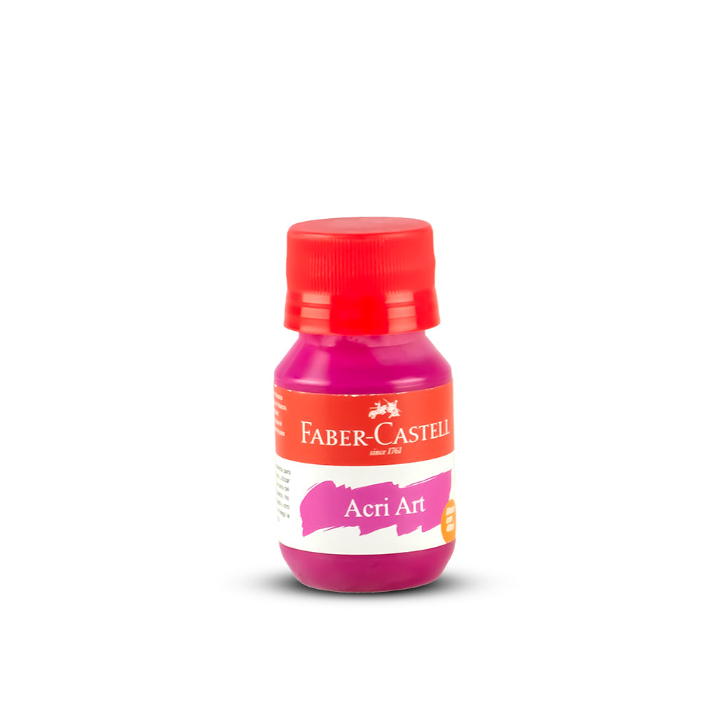 Pintura acrílica brillante fucsia 30ml Faber Castell