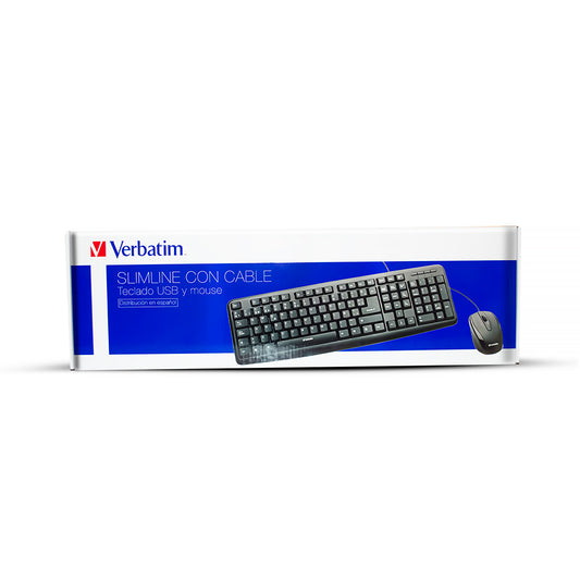 Kit teclado + mouse wired optic black vb