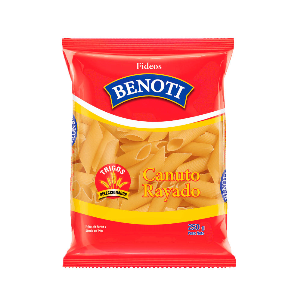 Fideo canuto rayado 250gr benoti