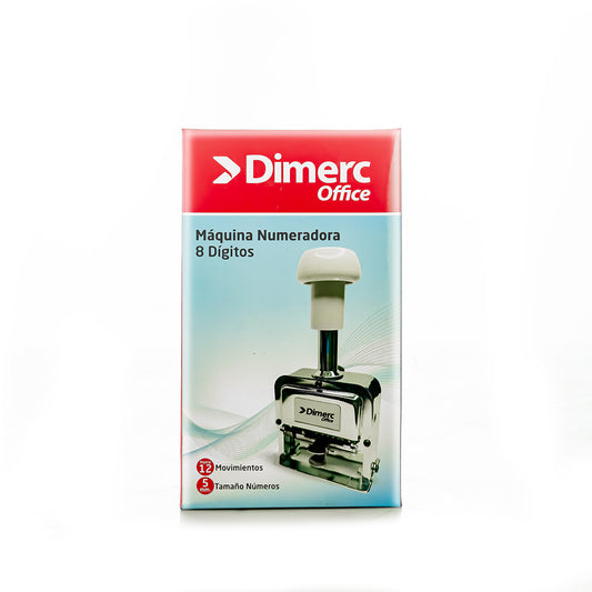 Numeradora automática 8 dígitos 12 movimientos Dimerc
