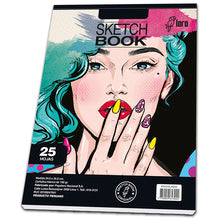 Block sketch book 25 hojas diseños surtidos Loro