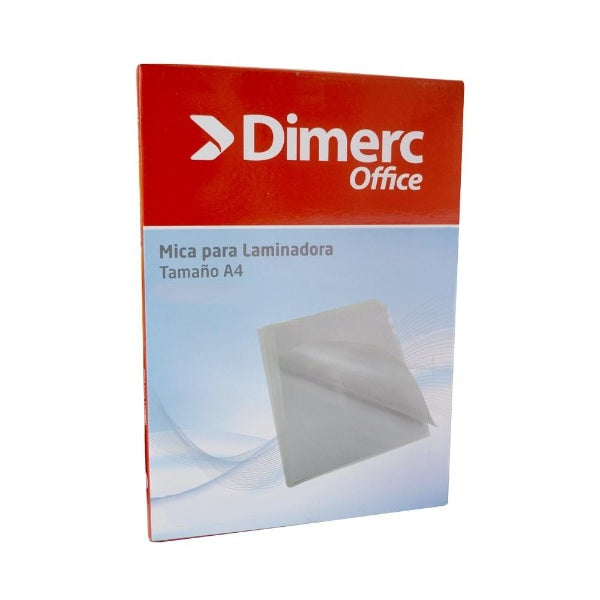 Mica para laminadora A4 175 micras x 100 und Dimerc