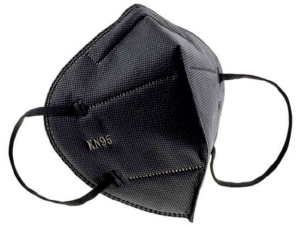 Mascarilla kn95 negra x und bsafe