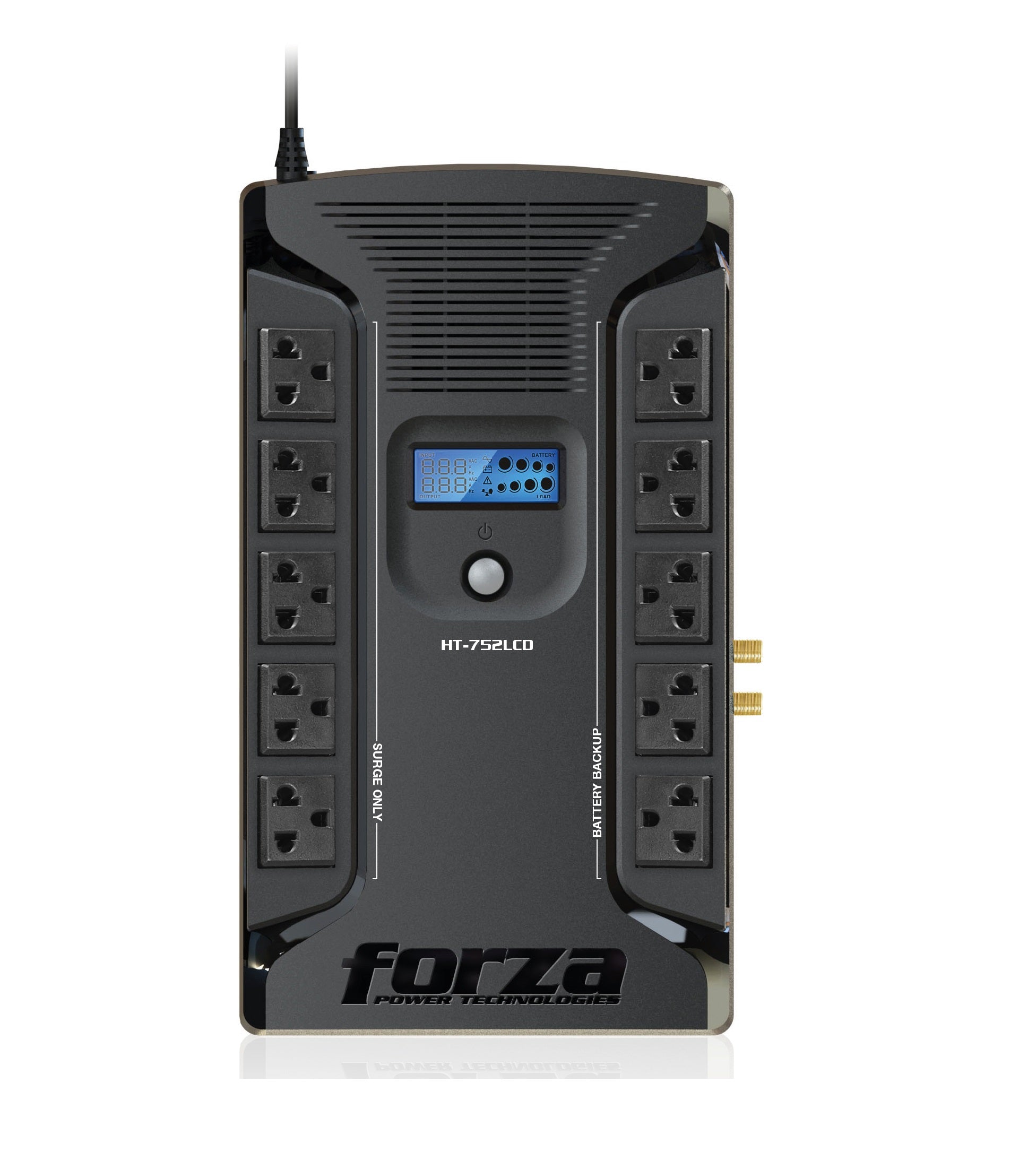 UPS forza ht 752lcd 750va 10 univ 2 usb