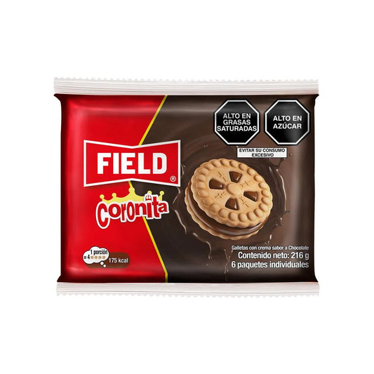 Galleta Coronita chocolate 36 gr pack x 6 un Field