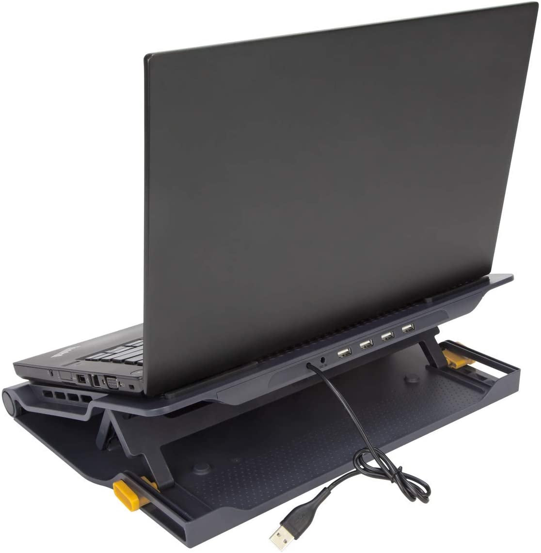 Cooler hub usb y base 4 nivel notebook 17 awe81us