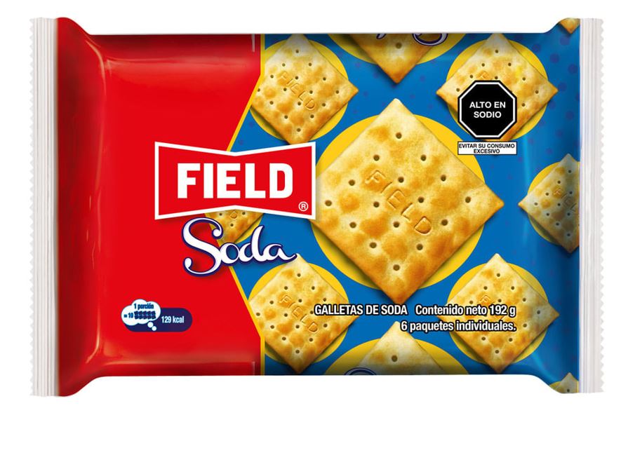 Galleta soda 32 gr pack x 6 unidades Field