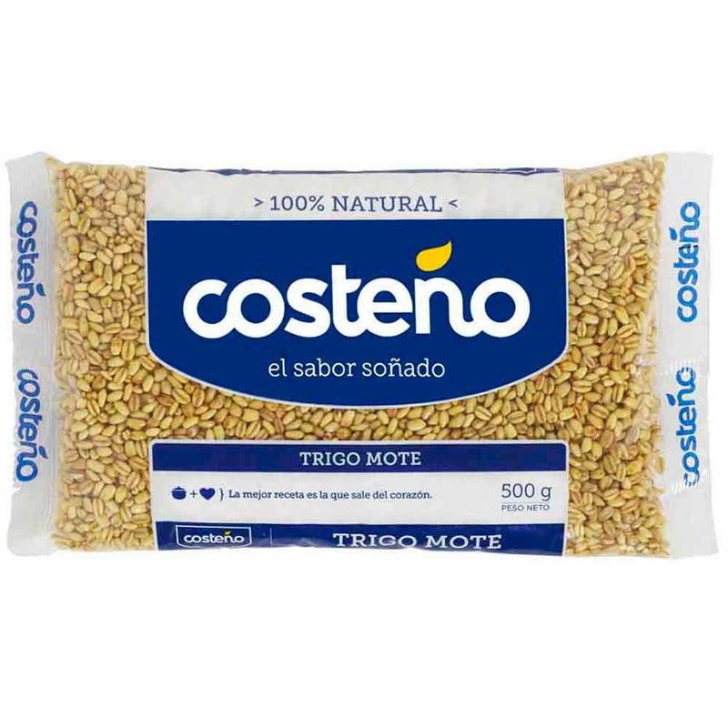 Trigo mote 500 gr costeno