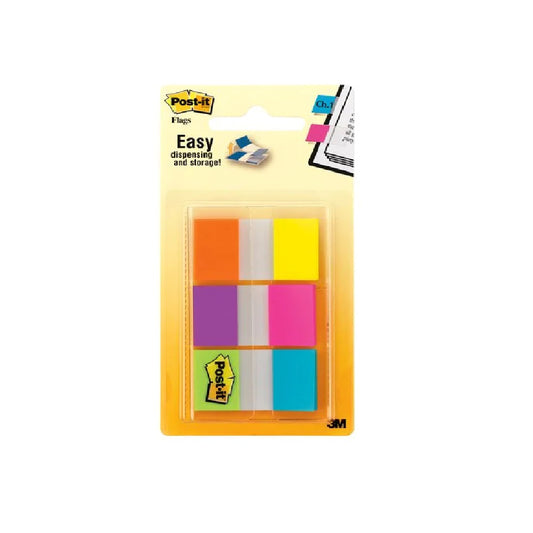 Post-it banderitas adhesivas colores brillantes 6 colores 2.3 cm x 4.3 cm